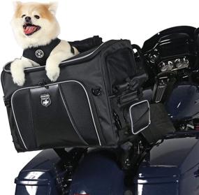 img 1 attached to 🐶 Nelson-Rigg Route 1 Rover Pet Carrier: Weatherproof, Portable, and Secure Motorcycle Pet Carrier/Crate; Suitable for Harley Davidson, Indian, Yamaha & Suzuki Motorcycles