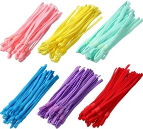 img 3 attached to 400-Piece Elastic Band Cord with Adjustable Buckle for DIY Craft Making - Vibrant Colors and Anti-Slip Ear Bands