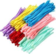 400-piece elastic band cord with adjustable buckle for diy craft making - vibrant colors and anti-slip ear bands logo