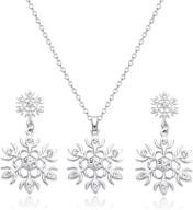 bvga christmas snowflake necklace thanksgiving logo