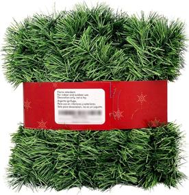 img 1 attached to 🎄 DuraCasa 50-Foot Green Non-Lit Christmas Garland – Ideal Holiday Decor for Indoor or Outdoor Use