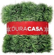 🎄 duracasa 50-foot green non-lit christmas garland – ideal holiday decor for indoor or outdoor use logo