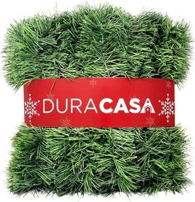 img 2 attached to 🎄 DuraCasa 50-Foot Green Non-Lit Christmas Garland – Ideal Holiday Decor for Indoor or Outdoor Use