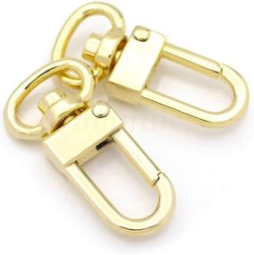 img 3 attached to 🔗 CRAFTMEMORE Snap Hook Tiny Push Gate Swivel Lobster Clasps - 10 Pack PLHL (Gold) - Perfect Fasteners for Bags, Belts, Lanyards, Clips