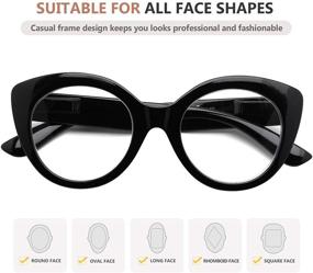 img 2 attached to 👓 Eyekepper Large Frame Reading Glasses for Women - Round Shape Readers