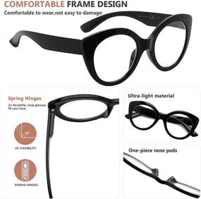 img 3 attached to 👓 Eyekepper Large Frame Reading Glasses for Women - Round Shape Readers