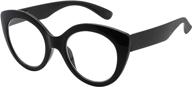 👓 eyekepper large frame reading glasses for women - round shape readers logo