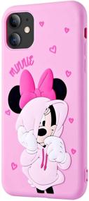 img 3 attached to 🌲 HikerClub Cartoon Case - Adorable Minnie Design for iPhone 12 Mini: Cute 3D Soft Silicone Rubber Kawaii Character Case for Kids, Teens, and Mickey Minnie Fans!