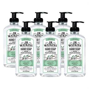 img 4 attached to 🌿 J.R. Watkins Vanilla Mint Gel Hand Soap - Scented Liquid Hand Wash [6 Pack, 11 fl oz Each] - USA Made & Cruelty Free - Ideal for Bathroom or Kitchen