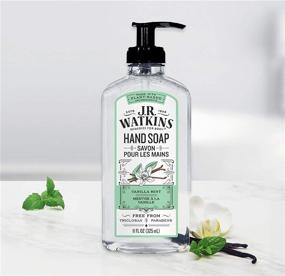 img 1 attached to 🌿 J.R. Watkins Vanilla Mint Gel Hand Soap - Scented Liquid Hand Wash [6 Pack, 11 fl oz Each] - USA Made & Cruelty Free - Ideal for Bathroom or Kitchen