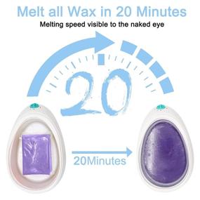 img 1 attached to 🧖 PHIAKLE 5 in 1 Paraffin Wax Machine: Care for Hands, Feet, Elbows, Knees, and Back - Soften Keratin, Refine Skin (Blue)