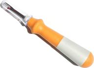 high-quality ergonomic seam ripper tool - efficient stitch remover for embroidery, quilting, and sewing - clothing tag remover, hem puller stitch ripper (orange) logo