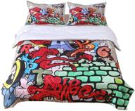 sirdo bedding graffiti comforter colorful logo
