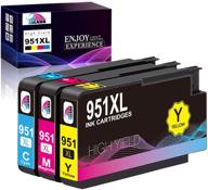 jalada compatible ink cartridge replacement for hp 951 xl ink cartridge combo pack compatible with hp officejet pro 8600 8610 8620 8100 8630 8660 8640 8615 8625 (1 cyan 1 magenta 1 yellow) logo