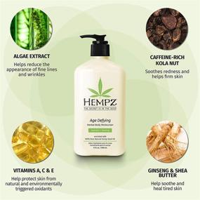 img 2 attached to Hempz Daily Herbal Moisturizer with Shea Butter- Anti-Aging Body Lotion Infused with Hemp Extract for Skin Care- 100% Pure Organic Hemp Seed Oil
