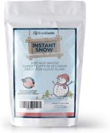 ❄️ snowcastle instant snow powder - creates 3 gallons of fake snow for party supplies and cloud slime diy - manufactured in the usa (no chinese polymers), eco-friendly, non-toxic and safe логотип