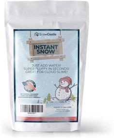 img 4 attached to ❄️ SnowCastle Instant Snow Powder - Creates 3 Gallons of Fake Snow for Party Supplies and Cloud Slime DIY - Manufactured in the USA (No Chinese Polymers), Eco-friendly, Non-Toxic and Safe