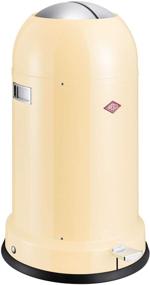 img 4 attached to 🗑️ Wesco Kickmaster Classic Line Soft 33L Bin, Almond - Stylish Metal Waste Bin for Home or Office