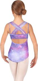 img 4 attached to Boyoo Girls' Cross Strap Sleeveless Dance Leotard for Gymnastics and Ballet