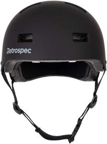 img 3 attached to 🚲 Retrospec Dakota Bike & Skate Helmet for Adults - Commuter, Skateboard, Scooter, Longboard & Incline Skating - Impact-Resistant & Enhanced Ventilation