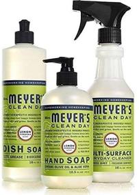 img 1 attached to 🍋 Revitalize Your Kitchen with Mrs. Meyers Clean Day Lemon Verbena Kitchen Basics Set (Bundle)