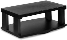 img 4 attached to Aleratec 2-Tier LCD/LED TV Swivel Stand Entertainment Rack