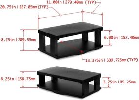 img 2 attached to Aleratec 2-Tier LCD/LED TV Swivel Stand Entertainment Rack