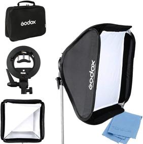 img 4 attached to 📸 Godox 24"x 24" 60cmx60cm Foldable Softbox w/ S Style Speedlite Bracket - Universal Flash Bowens Elinchrom Mount - Adjustable Direction