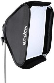 img 1 attached to 📸 Godox 24"x 24" 60cmx60cm Foldable Softbox w/ S Style Speedlite Bracket - Universal Flash Bowens Elinchrom Mount - Adjustable Direction