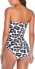 img 2 attached to Smismivo Swimwear Strapless Swimsuit Slimming Women's Clothing for Swimsuits & Cover Ups