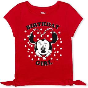 img 1 attached to 🎀 Minnie Mouse Birthday Blouse: Girls' Disney Clothing and Tops for a Magical Celebration