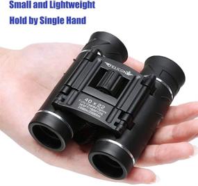 img 3 attached to 🔍 Compact Small Binoculars for Adults and Kids - Lightweight Pocket Binoculars for Bird Watching, Travel, Concerts, Sports, Camping, and Hiking with Weak Light Night Vision - BAK4 Prism FMC Lens