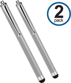 img 1 attached to 🖊️ 2-Pack Jet Black Capacitive Stylus Pens by BoxWave for AT&amp;T Trek HD - Enhance Your Device with AT&amp;T Trek HD Stylus Pen