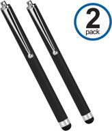 🖊️ 2-pack jet black capacitive stylus pens by boxwave for at&amp;t trek hd - enhance your device with at&amp;t trek hd stylus pen logo