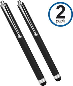 img 2 attached to 🖊️ 2-Pack Jet Black Capacitive Stylus Pens by BoxWave for AT&amp;T Trek HD - Enhance Your Device with AT&amp;T Trek HD Stylus Pen