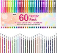 🖌️ 60 pack glitter gel pens set by lelix - 30 colors with 30 refills for coloring, drawing, doodling, crafting, journaling, scrapbooking - ideal for kids and adults logo