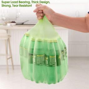 img 3 attached to 🌱 Eco-Friendly Biodegradable Trash Bags (100 Count), 4-6 Gallon Recycling Bags for Kitchen, Office, Home, and Pet Waste - Compostable and Thick Rubbish Bags, Promoting Environmental Protection