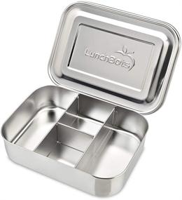 img 4 attached to 🍱 LunchBots Small Protein Packer Toddler Bento Box: Stainless Steel Snack Container for Nuts, Meat, Cheese & Finger Foods