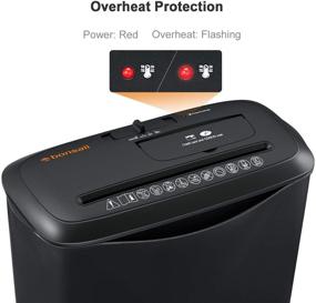 img 1 attached to 🔪 Bonsaii S120-C 8-Sheet Strip Cut Home Paper Shredder with CD and Credit Card Shredding, Overheat/Overload Protection, 3.5 Gallon Wastebasket - Black