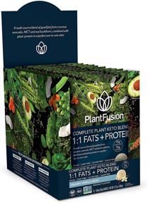 img 4 attached to 🌱 PLANTFUSION Creamy Vanilla Bean Keto Blend - 12 Count, 1.06 OZ - High Protein & Healthy Fats