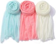 stylish nur premium cotton scarf classics: essential women's accessories, scarves & wraps logo