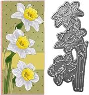 🌼 daffodil flower metal cutting dies - ideal for card making, scrapbooking, and christmas diy crafts - size: 2.2 by 5 inches (#23) logo