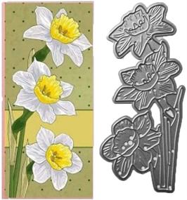 img 4 attached to 🌼 Daffodil Flower Metal Cutting Dies - Ideal for Card Making, Scrapbooking, and Christmas DIY Crafts - Size: 2.2 by 5 Inches (#23)