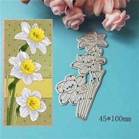 img 2 attached to 🌼 Daffodil Flower Metal Cutting Dies - Ideal for Card Making, Scrapbooking, and Christmas DIY Crafts - Size: 2.2 by 5 Inches (#23)