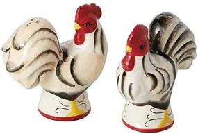 img 1 attached to Design Imports Ceramic Shakers Roosters