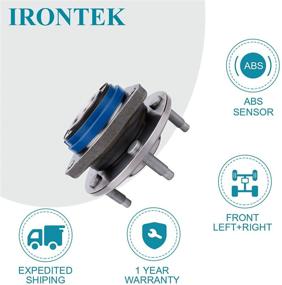 img 3 attached to Сборка передних ступичных узлов IronTek 513121 для водителя и пассажира для Buick Lucerne 2006 3.8L/Buick Terraza 3.9L, Chevrolet Impala, Allure, Aurora, Bonneville, Century 5 Шлицев с ABS (1 штука)