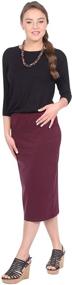 img 1 attached to 👗 Lightweight Tapered Women's Clothing and Skirts | Kosher Casual