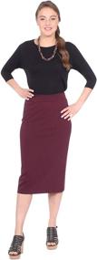 img 3 attached to 👗 Lightweight Tapered Women's Clothing and Skirts | Kosher Casual