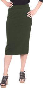 img 4 attached to 👗 Lightweight Tapered Women's Clothing and Skirts | Kosher Casual