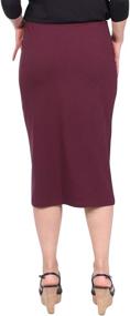 img 2 attached to 👗 Lightweight Tapered Women's Clothing and Skirts | Kosher Casual
